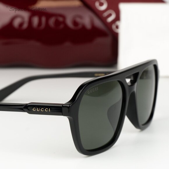 Gucci Women Sunglasses Black Grey Pilot GG1823SA 001 NEW AUTHENTIC main image 9